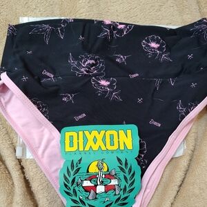 Dixxon Pink Peonies High Waist Bottom